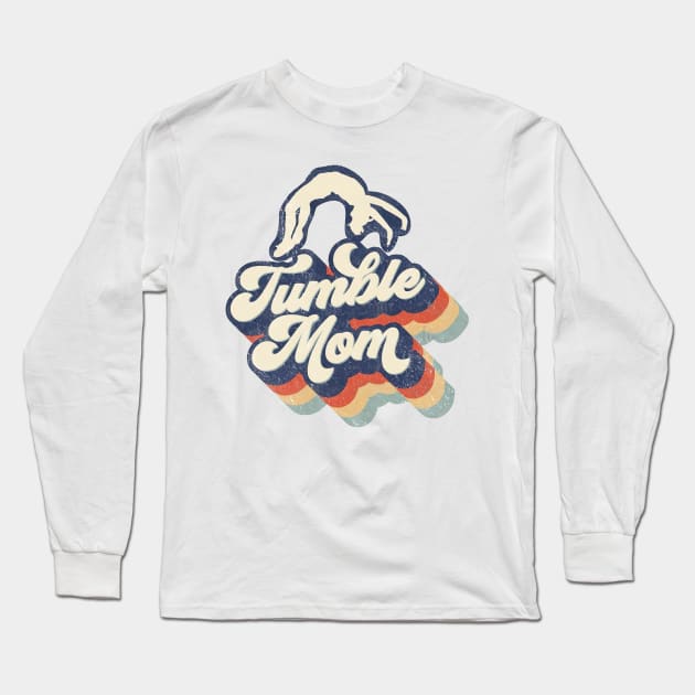 Retro Tumble Mom Mother's Day Long Sleeve T-Shirt by Wonder man 